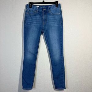 Gap 1969 Womens Blue‎ Denim High Rise Casual Skinny Jeans Size 26P